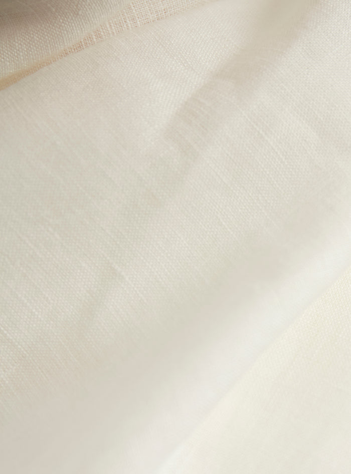 100% White Linen Scarves Hijab - Store WF