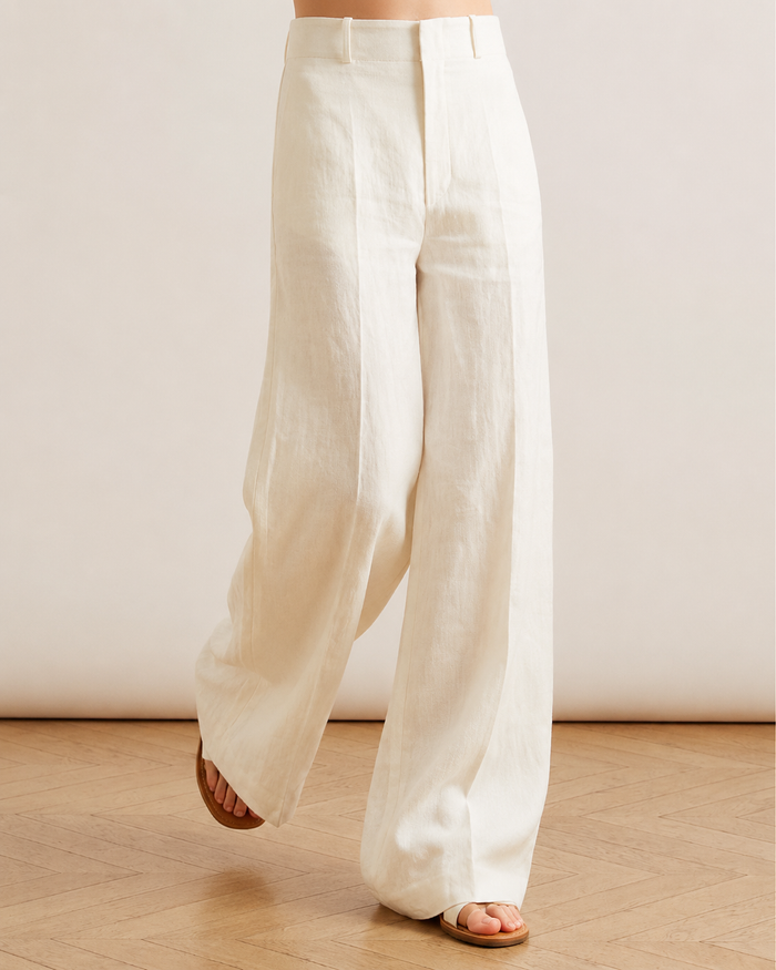 10/10 Ivory Linen Pants