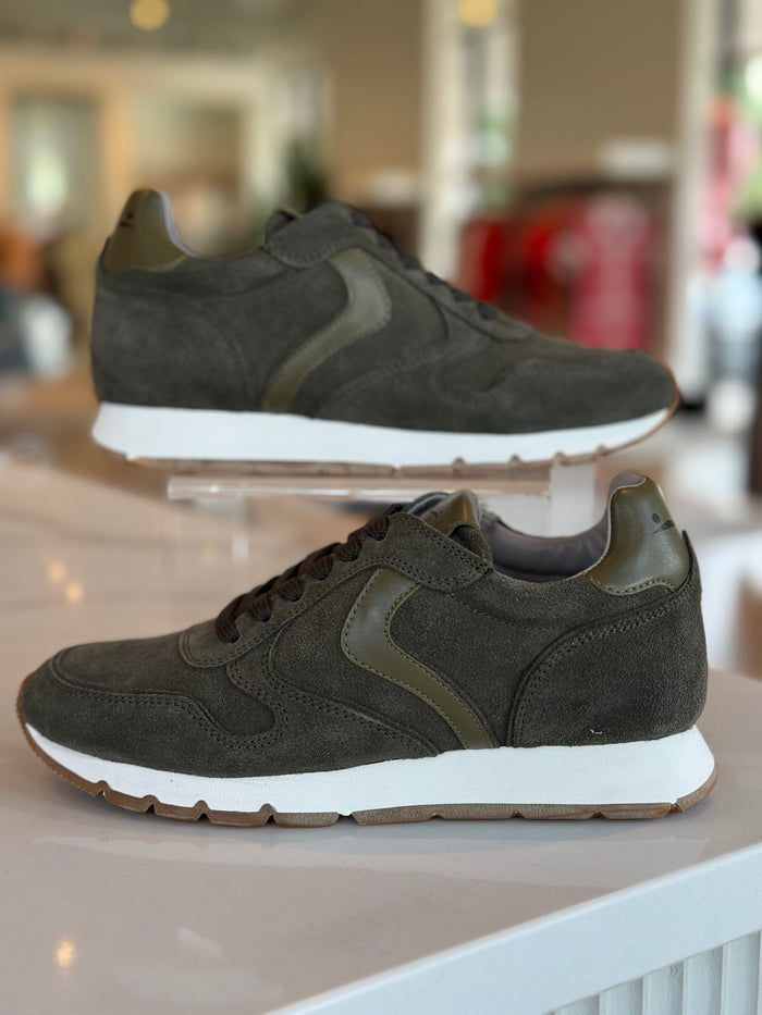 Voile Blanche Julia Sneaker - Army Green Suede