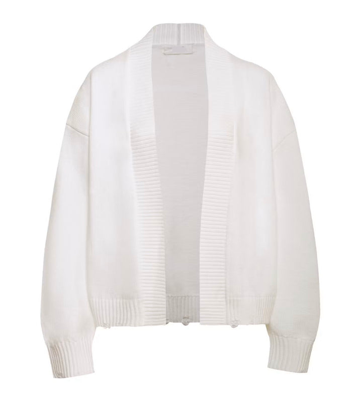 Ongd812 White Cardigan