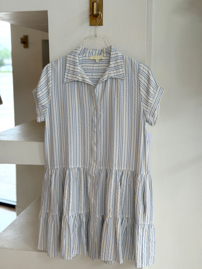 St2418 Sky Stripe Dress