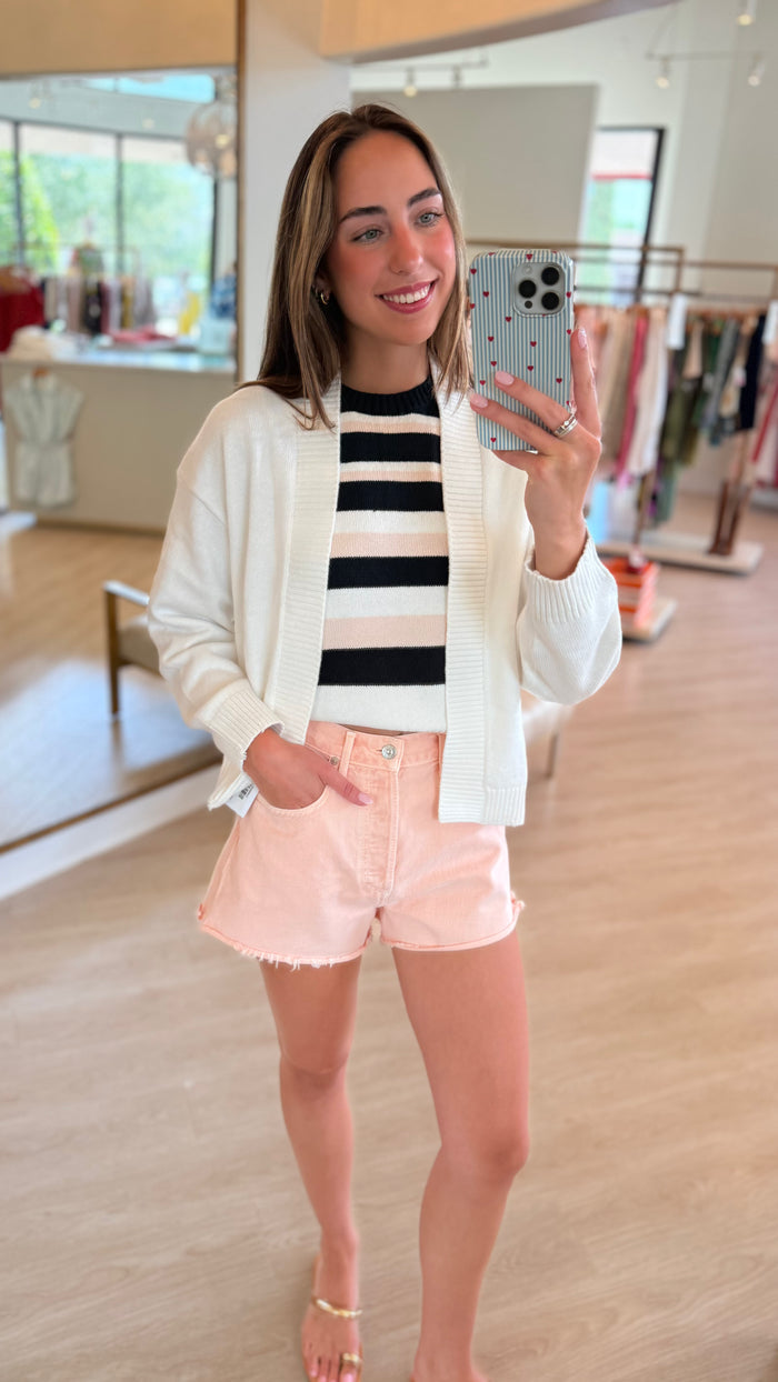 Ongd812 White Cardigan
