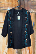 Women's Embroidered Cardigan Sweater By Roper-Cardigan-Roper/Stetson-Gallop 'n Glitz- Women's Western Wear Boutique, Located in Grants Pass, Oregon