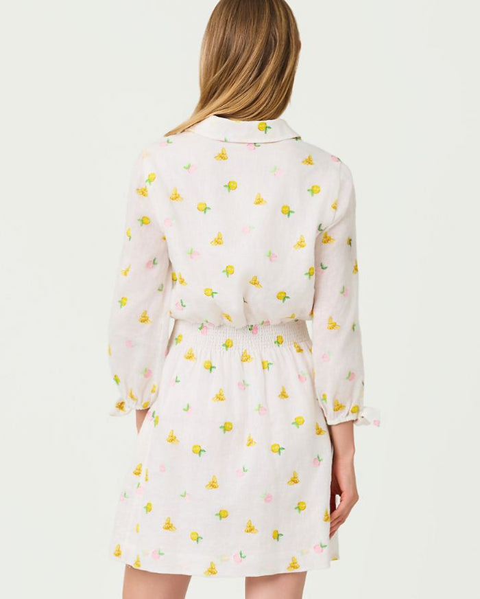 ABRALYNN LINEN SHIRTDRESS