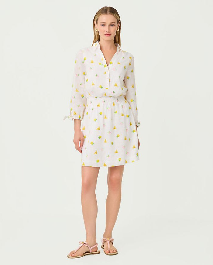 ABRALYNN LINEN SHIRTDRESS