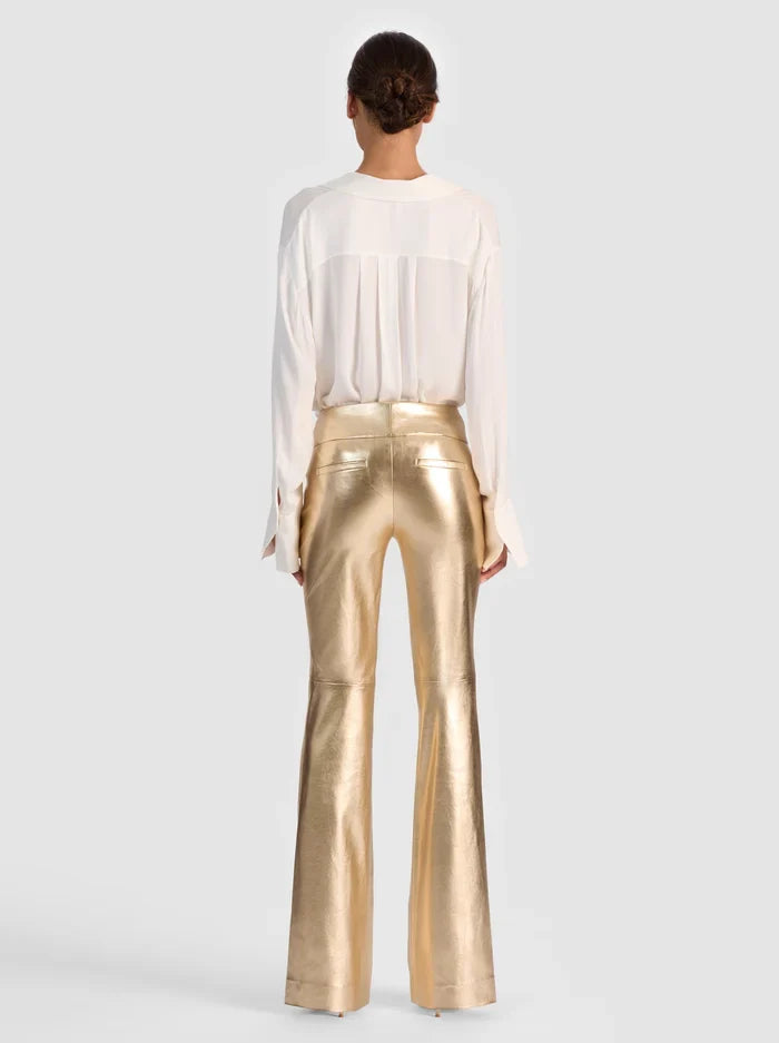 Alcc14120 Alice + Olivia Gold Bootcut Pants