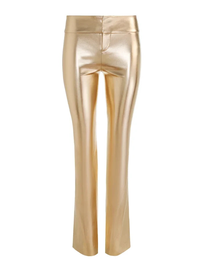 Alcc14120 Alice + Olivia Gold Bootcut Pants