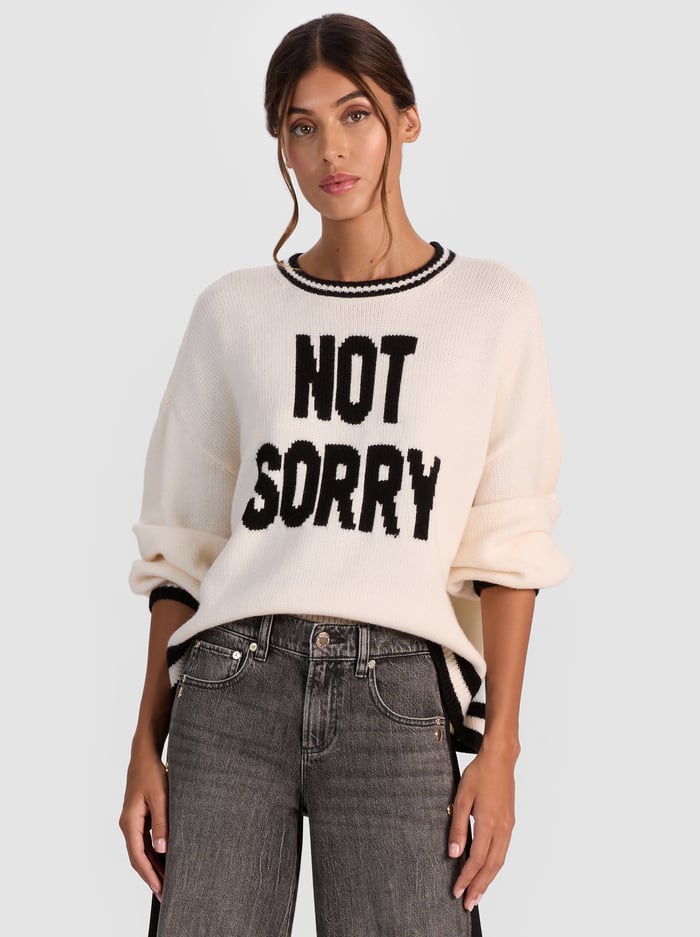 Alcc51710 Alice + Olivia Not Sorry Pullover