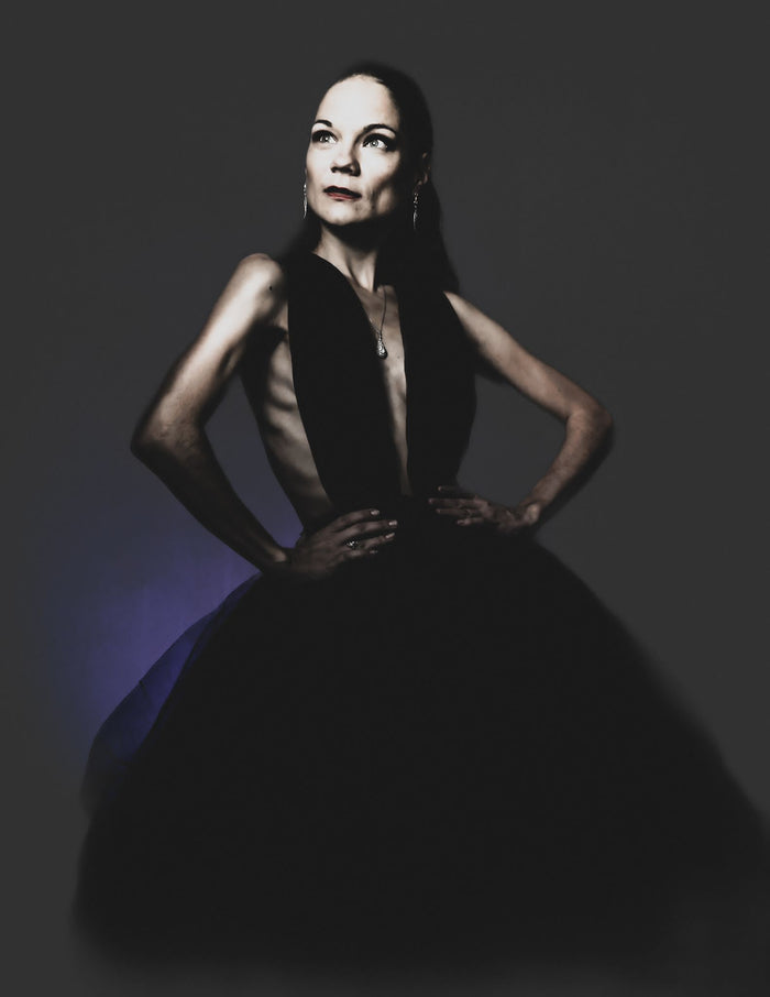 Alexa Black Tulle Gown - Dimaz