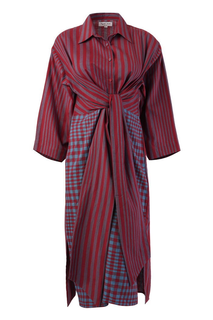 ALEXANDRA SHIRT DRESS | BEACON STRIPE X CHEX