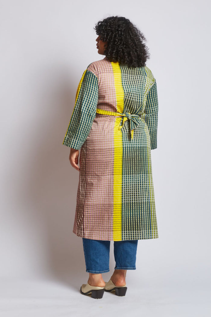 ALEXANDRA SHIRT DRESS | INK GRID