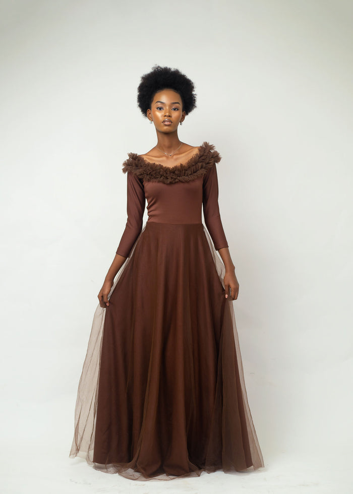 Alluring Angel Dress - Floor-Length Elegant Gown - Dimaz