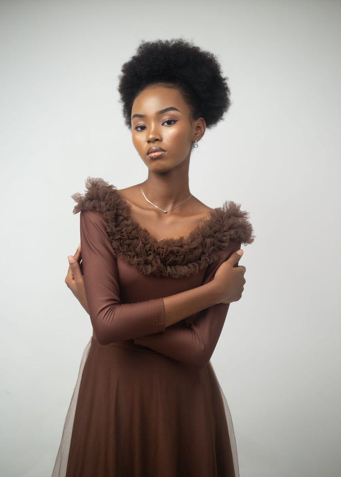 Alluring Angel Dress - Floor-Length Elegant Gown - Dimaz