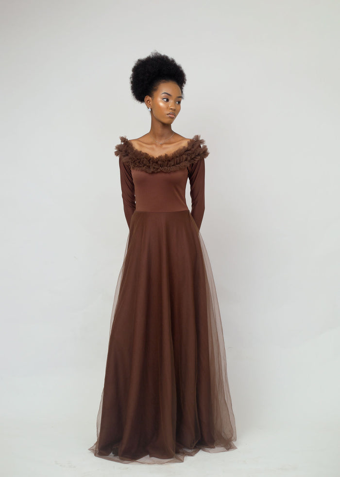 Alluring Angel Dress - Floor-Length Elegant Gown - Dimaz