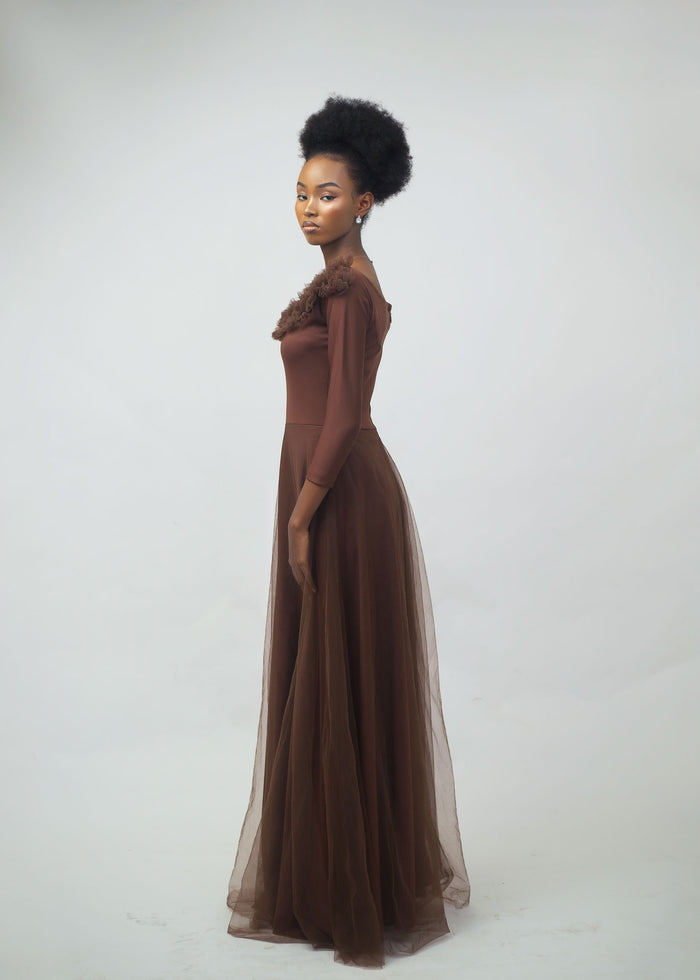 Alluring Angel Dress - Floor-Length Elegant Gown - Dimaz