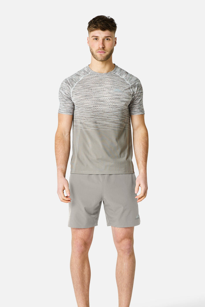 Apex Seamless Tee - Mocha/Pebble Stone/Snowy Peaks/White