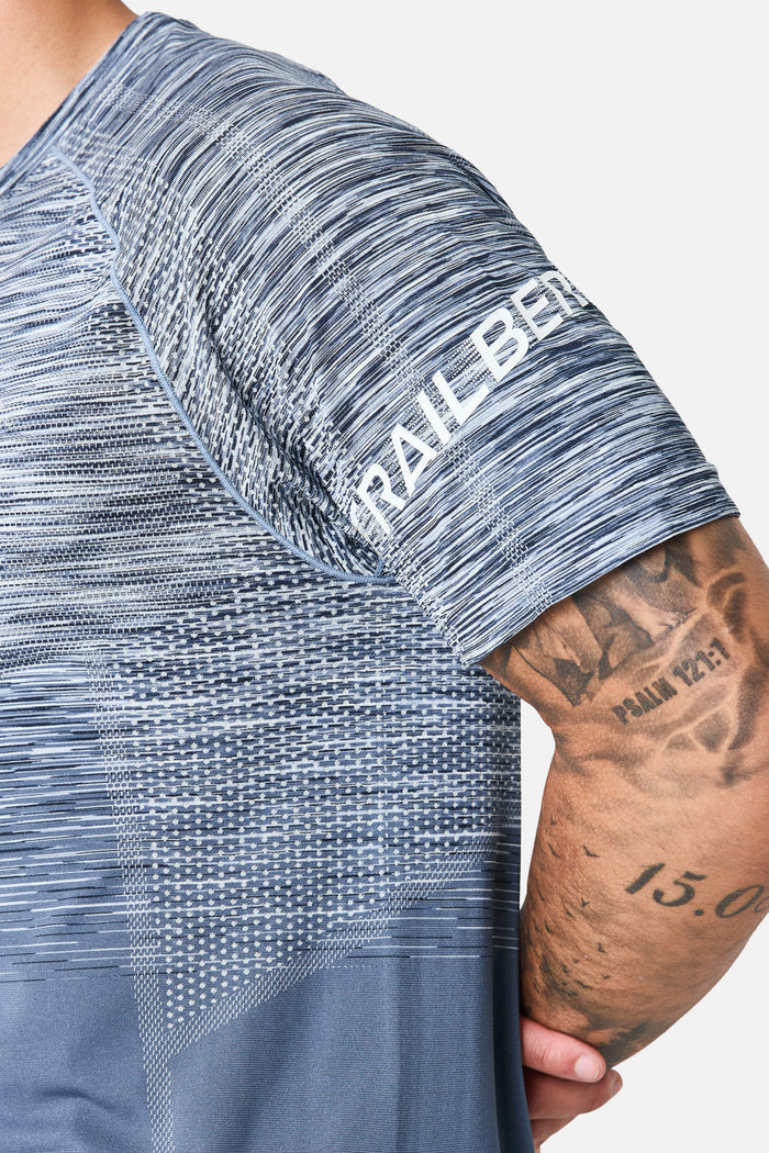 Arc Seamless Tee - Breeze/Storm Blue/Skylar/White