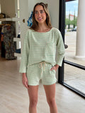 As512 Green Stripe Short
