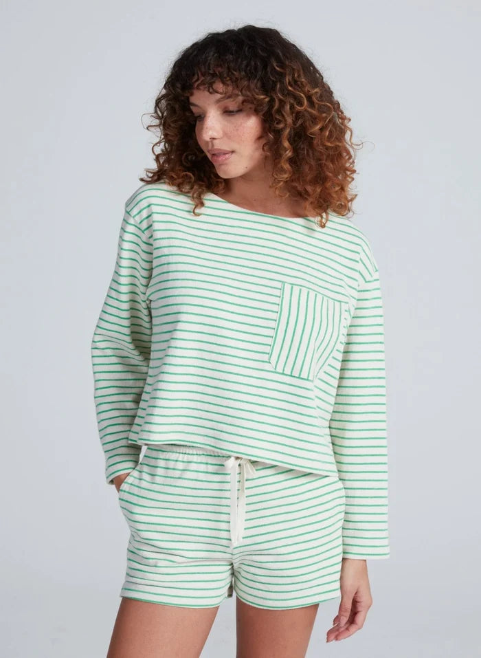 As512 Green Stripe Short