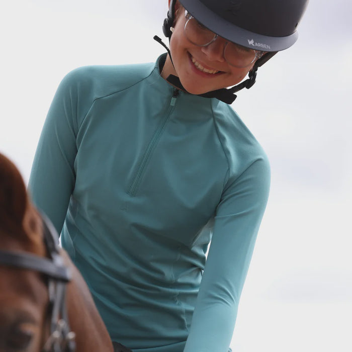 Aubrion React Long Sleeve Base Layer- Young Rider- Haze