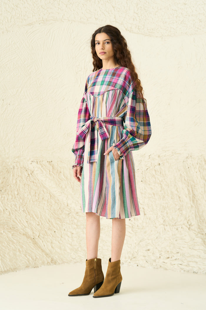 AUTUMN DRESS | JUNO CHEX X STRIPES