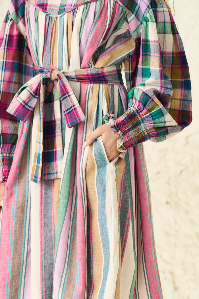 AUTUMN DRESS | JUNO CHEX X STRIPES