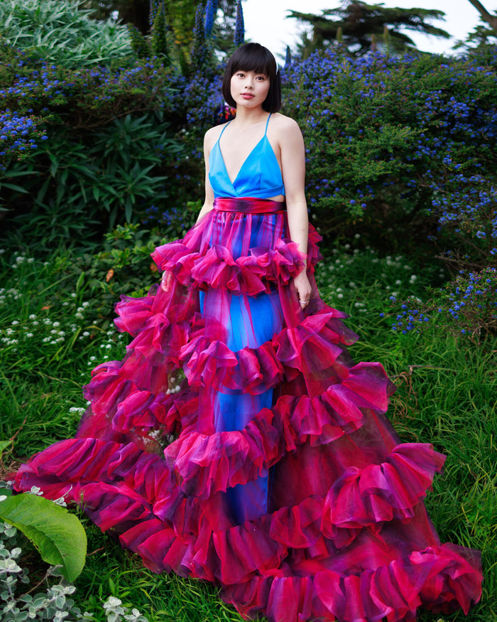 Avery Ombré Tulle Wrap Skirt - Dimaz