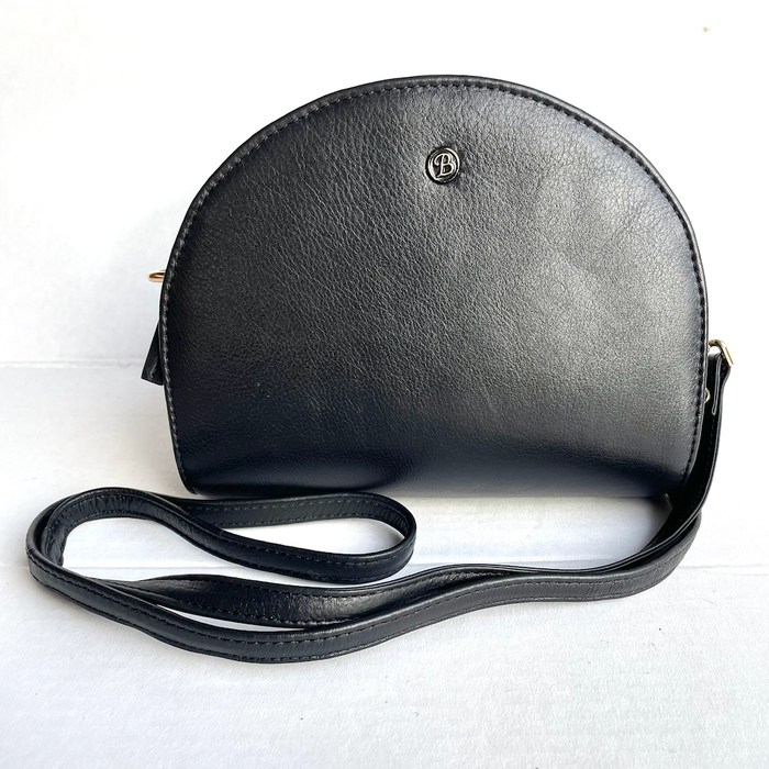 Baron - Leather Shell Shape Handbag (2562)Black