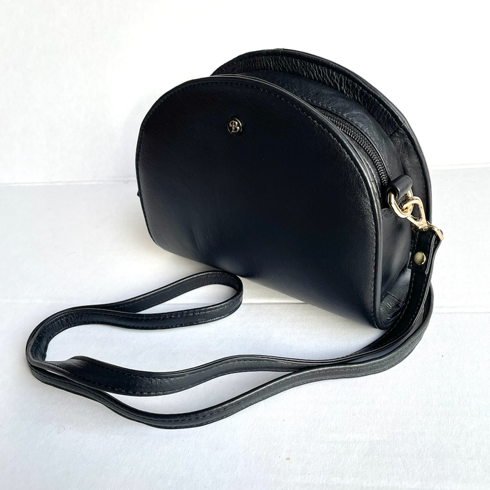Baron - Leather Shell Shape Handbag (2562)Black