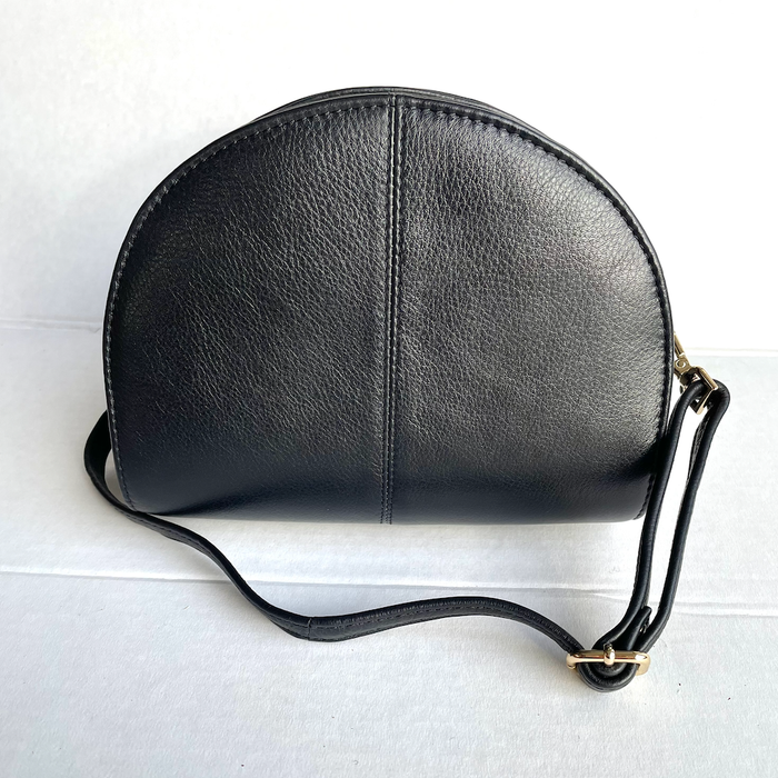Baron - Leather Shell Shape Handbag (2562)Black
