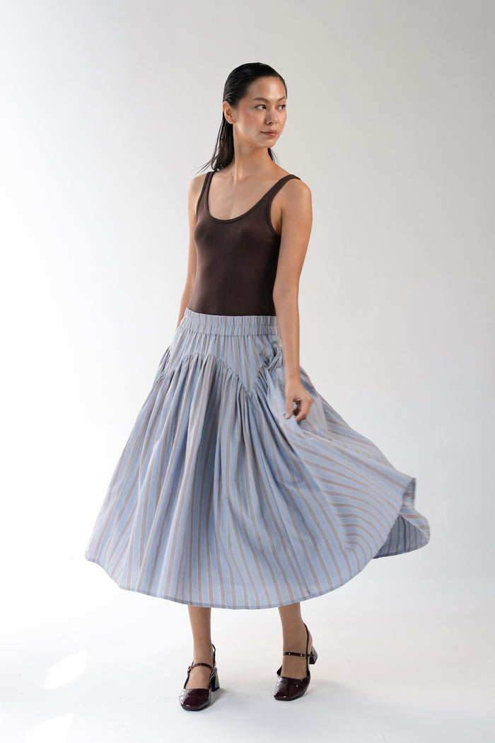 BELLA SKIRT | CLOUD STRIPES
