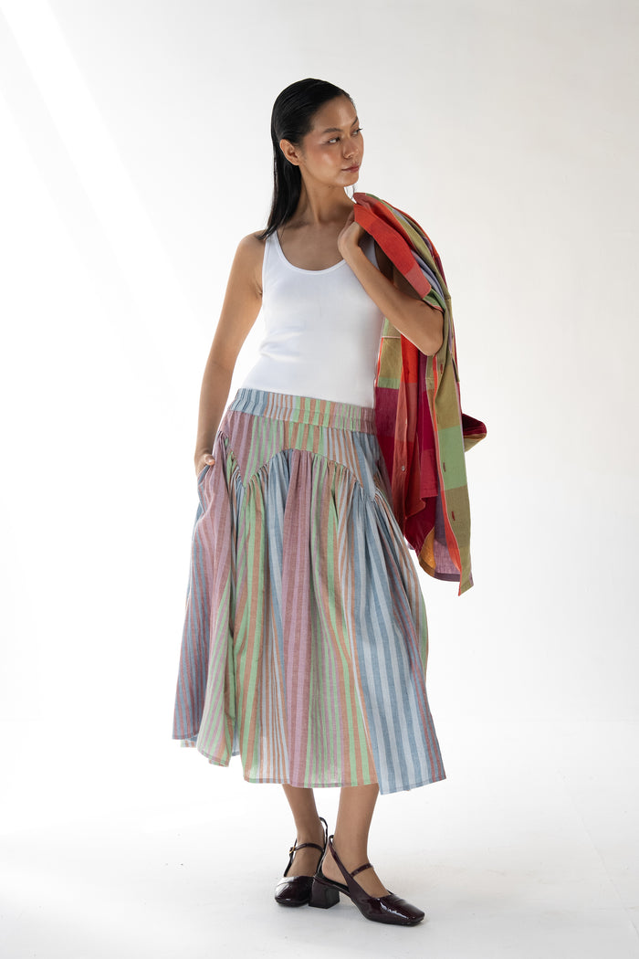 BELLA SKIRT | POSTCARD STRIPES