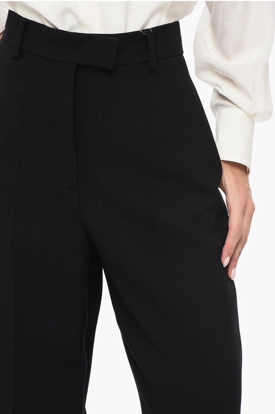 Black Side Hook Trousers ( Jet Black )