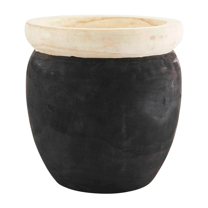 Black Two Toned Pot