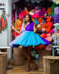 Blue Orchid Baby Doll Tulle Dress - Dimaz