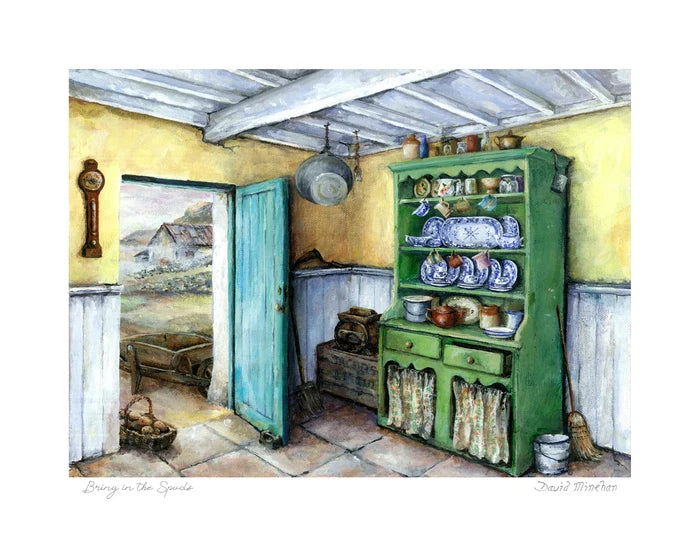 Blue Shoe Gallery Irish Art | Bring in the spuds
