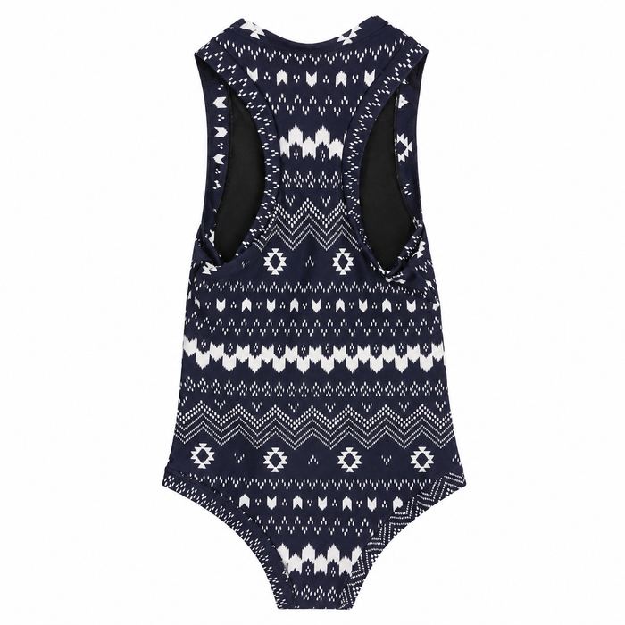 Body Maiô Para Surf Lycra Rhaya Manga Curta - Navajo