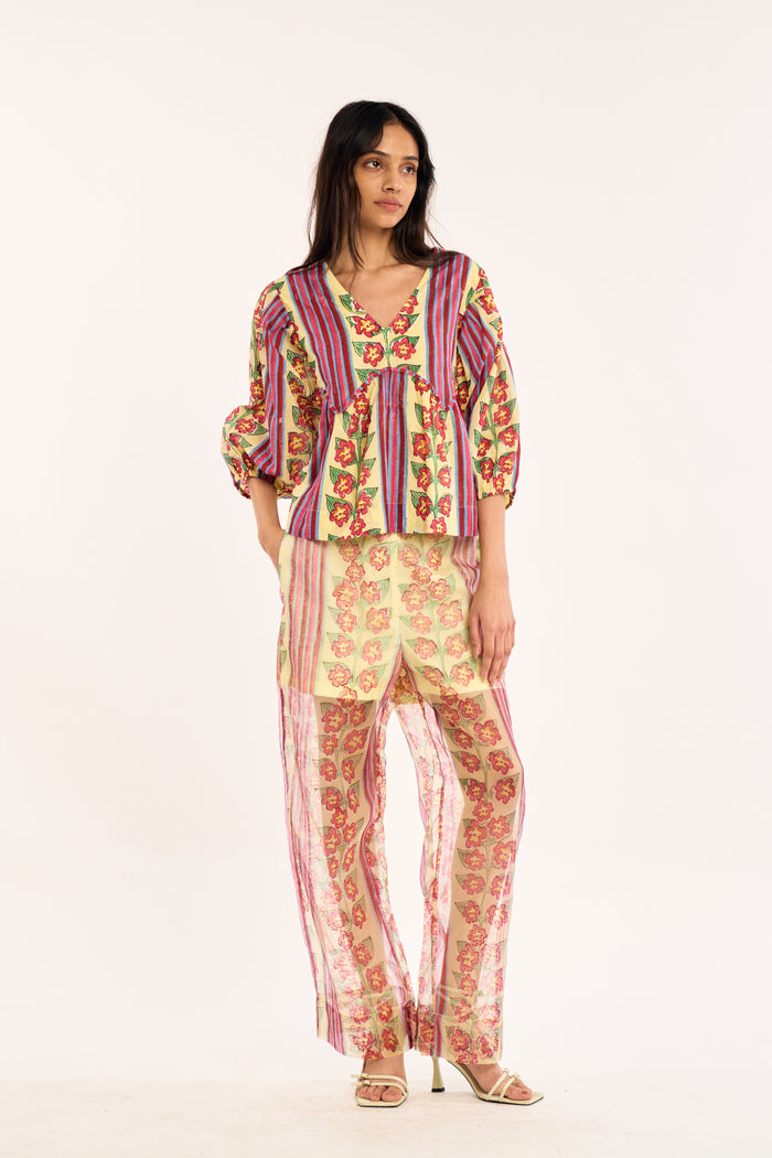 BOMBAY PANTS | BUTTERCREAM IRIS