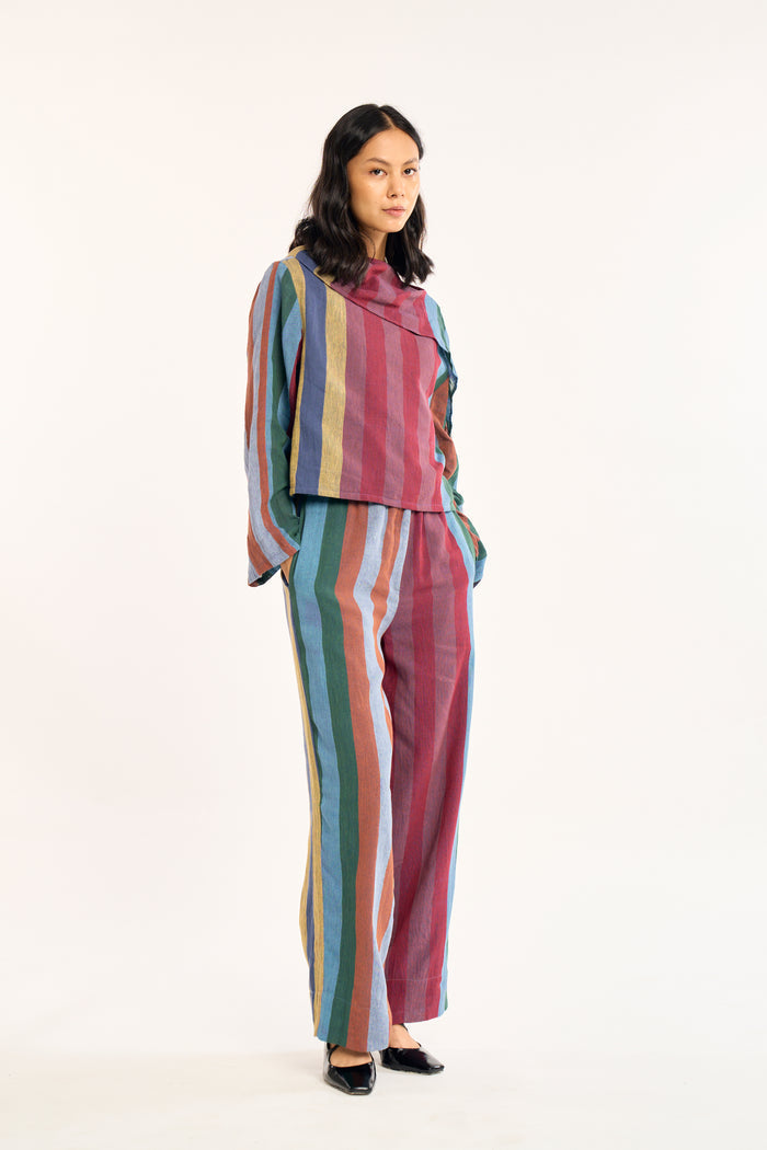 BOMBAY PANTS | HYPHEN	STRIPE