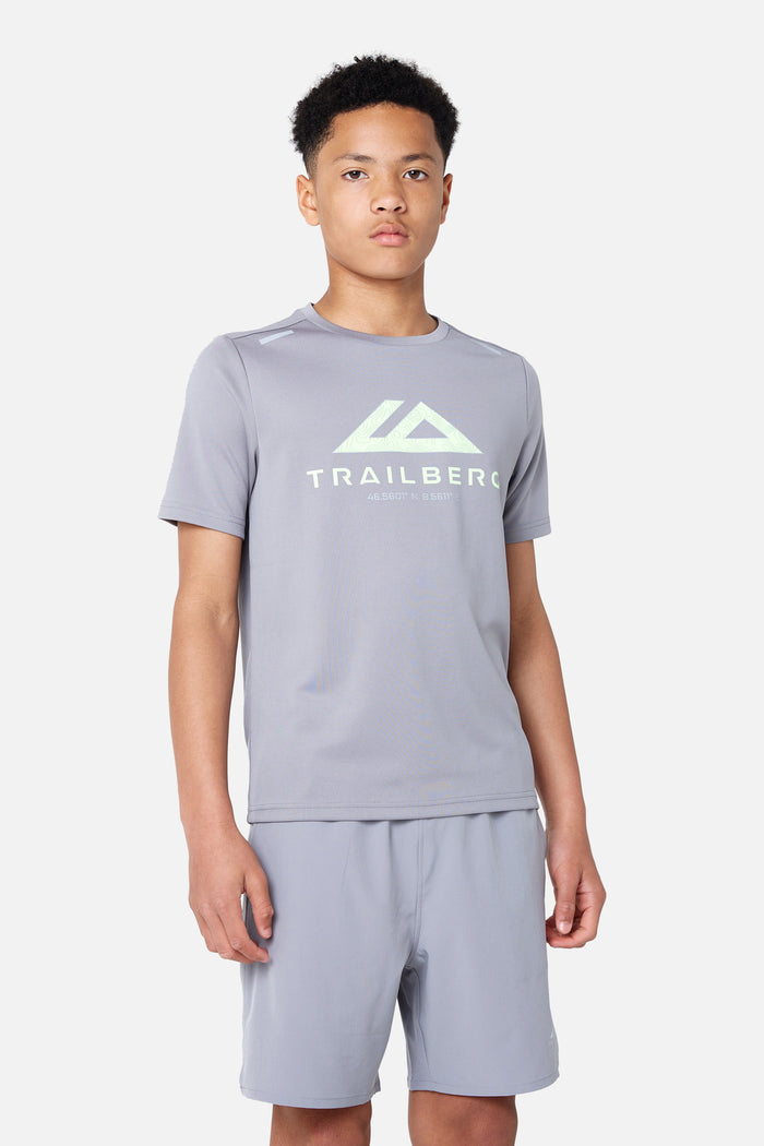Boys Flex Tee - Moon Grey