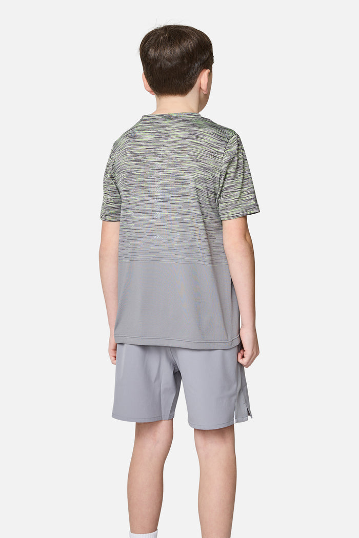 Boys Frequency Seamless Tee - Moon Grey/Iron Grey