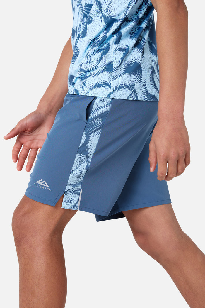 Boys Kinetic Short - Breeze/Dove Blue
