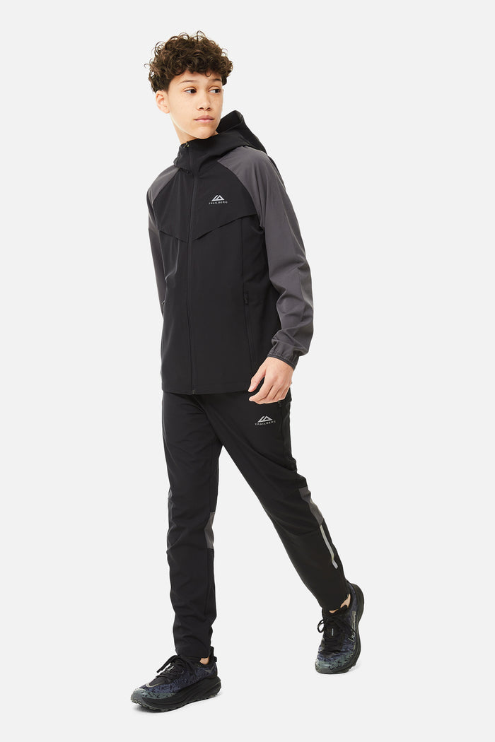 Boys Rapid Keyline Hood - Black/Volcano Grey