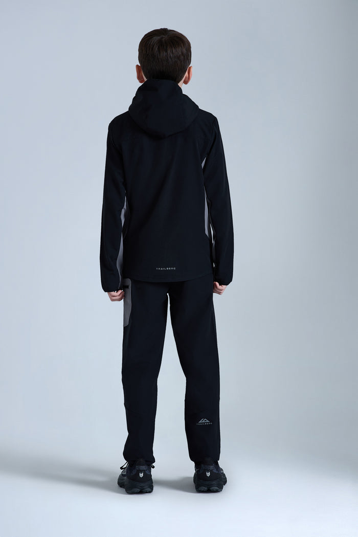 Boys Venture Outdoor Tracksuit - Black