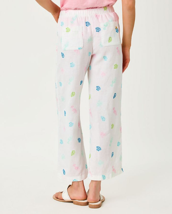 BRAWLEY LINEN CROP PANT