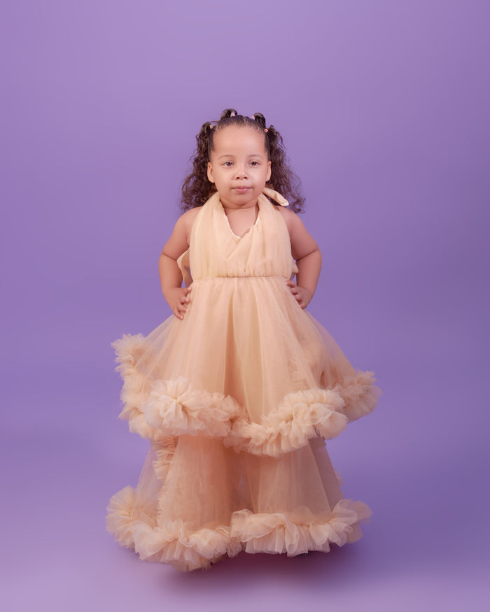Buttercup Girls Dress - Tulle Toddler Dress - Dimaz