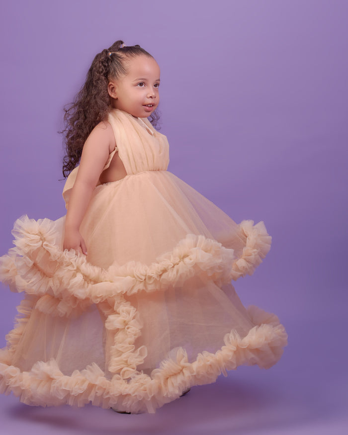Buttercup Girls Dress - Tulle Toddler Dress - Dimaz