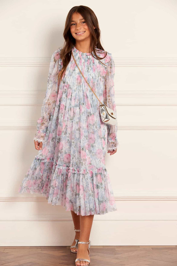 Camille's Garden Long Sleeve Kids Dress