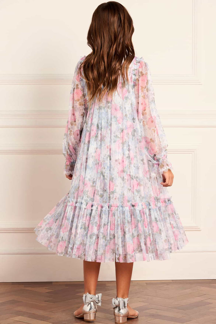 Camille's Garden Long Sleeve Kids Dress