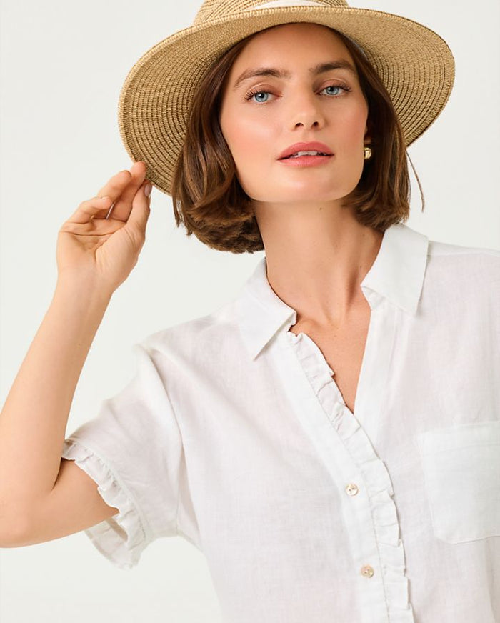 CARDEN RUFFLE TOP